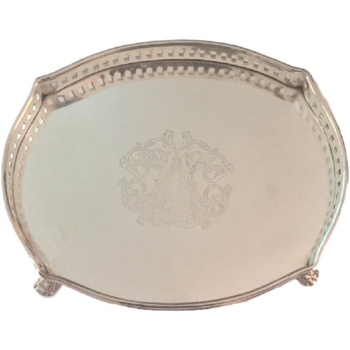 Engraved Gallery Tray, Oval