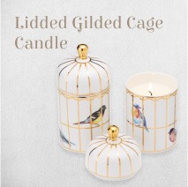 Lidded Gilded Cage Candle